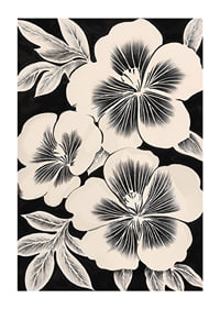 Black and white flowers spread timeless elegance in the room-1