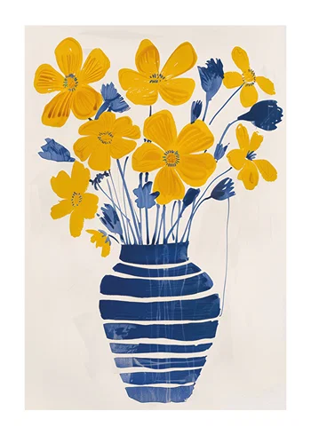 Poster Yellow Blossoms Delight