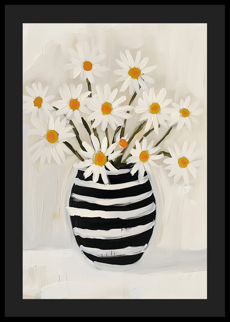 Charming daisies in a striped vase spread spring vibes-12