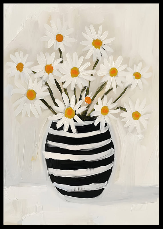Charming daisies in a striped vase spread spring vibes-12