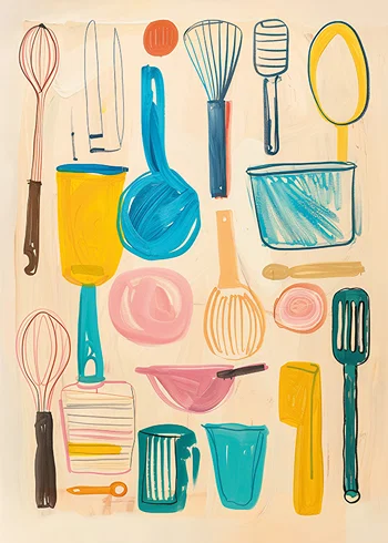 Poster Kitchen Whimsy