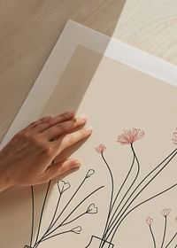 Un poster minimalist cu vaze elegante și contururi florale-5