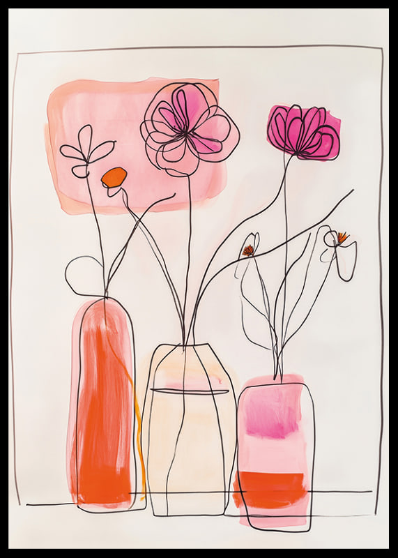 Elegant lines and colors convey the beauty of the flowers-12