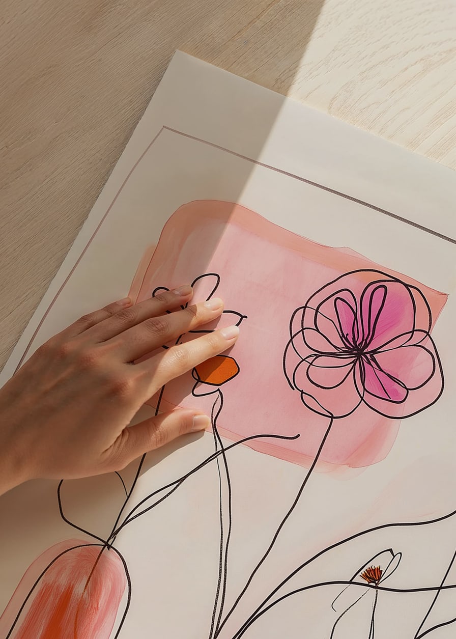 Elegant lines and colors convey the beauty of the flowers-12