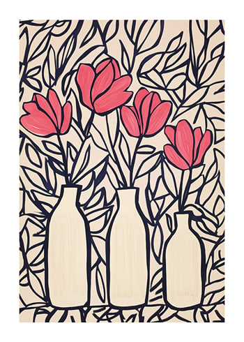 Poster Crimson Elegance