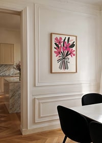 Bright pink flowers in expressive art style catch the eye-8