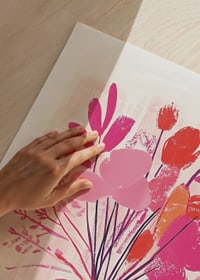 A colorful bouquet in vibrant pink and orange tones-9