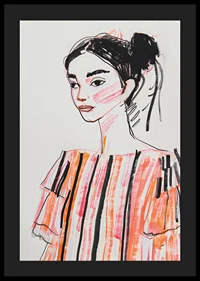 An elegant sketch captures timeless beauty and play of color-4