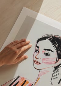 An elegant sketch captures timeless beauty and play of color-9