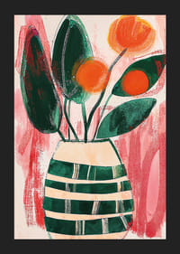 Élénk művészet virágokkal és mély színekkel-5