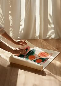Vibrant art with flowers and deep colors-4