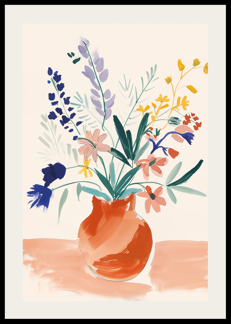 Livfull bukett i färgglada toner förgyller rummet-12