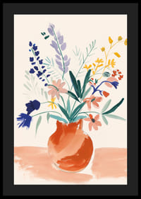 Livfull bukett i färgglada toner förgyller rummet-4