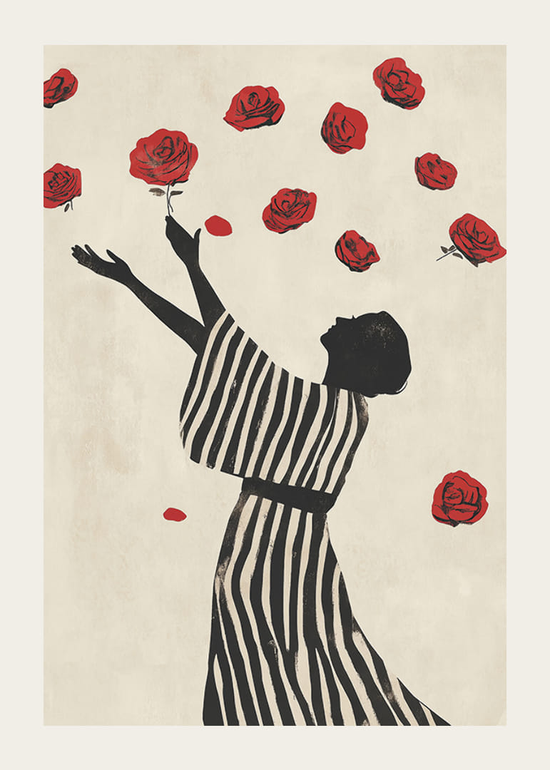 An elegant dance with roses captures moments of beauty-12