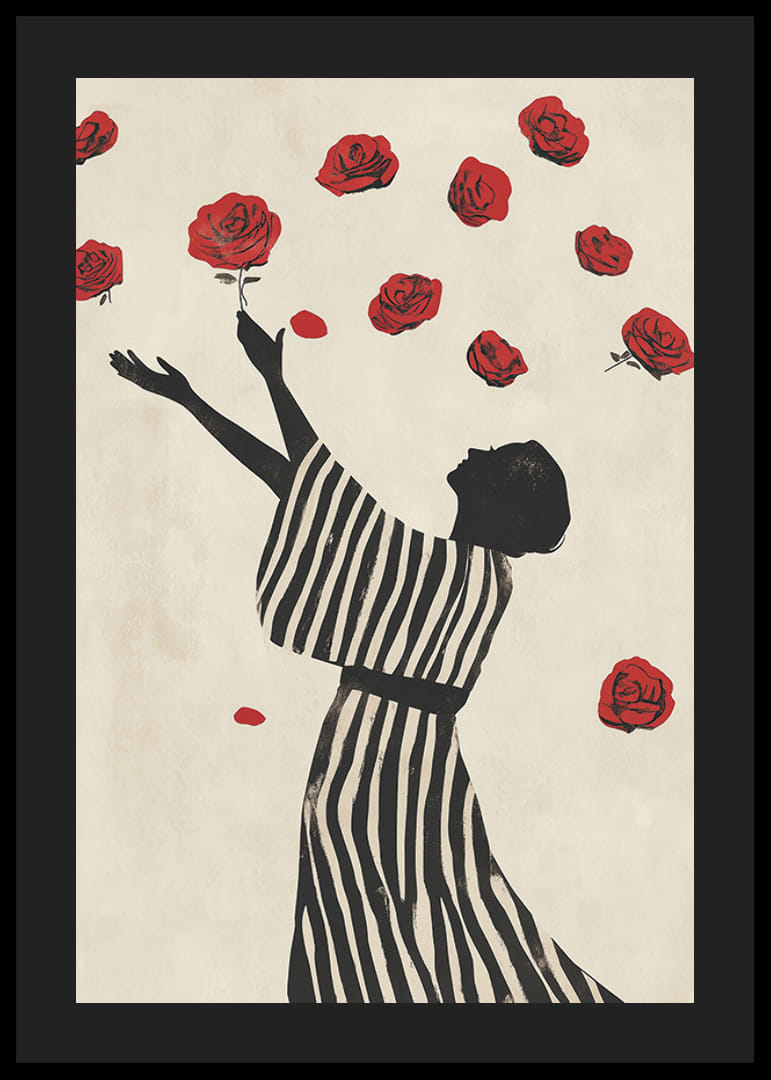 An elegant dance with roses captures moments of beauty-12