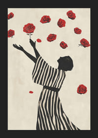 An elegant dance with roses captures moments of beauty-5