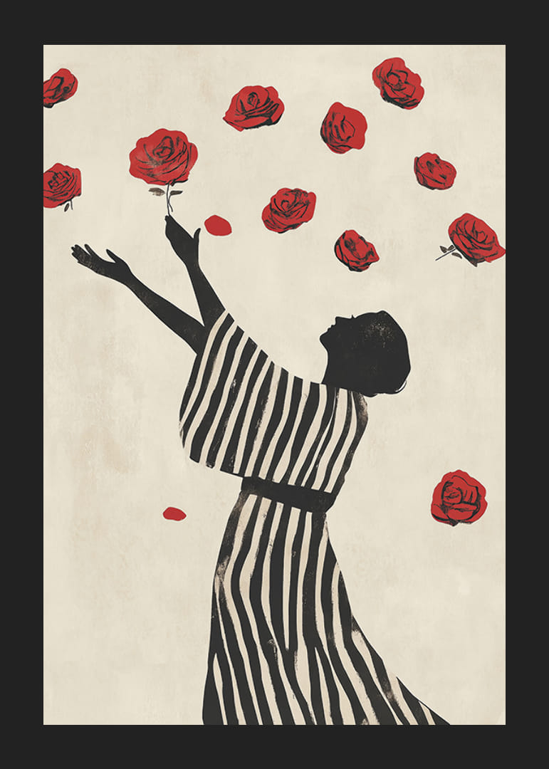 An elegant dance with roses captures moments of beauty-12