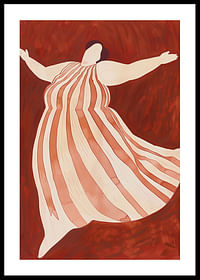 Une danse rêveuse en rouge et blanc capture la joie du moment-0