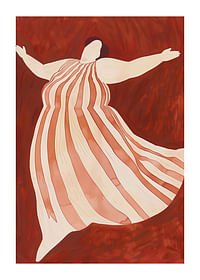 Une danse rêveuse en rouge et blanc capture la joie du moment-1