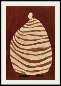 Teplé hnedé pozadie s jemnými, zvlnenými líniami pokoja-2