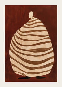 Teplé hnedé pozadie s jemnými, zvlnenými líniami pokoja-3