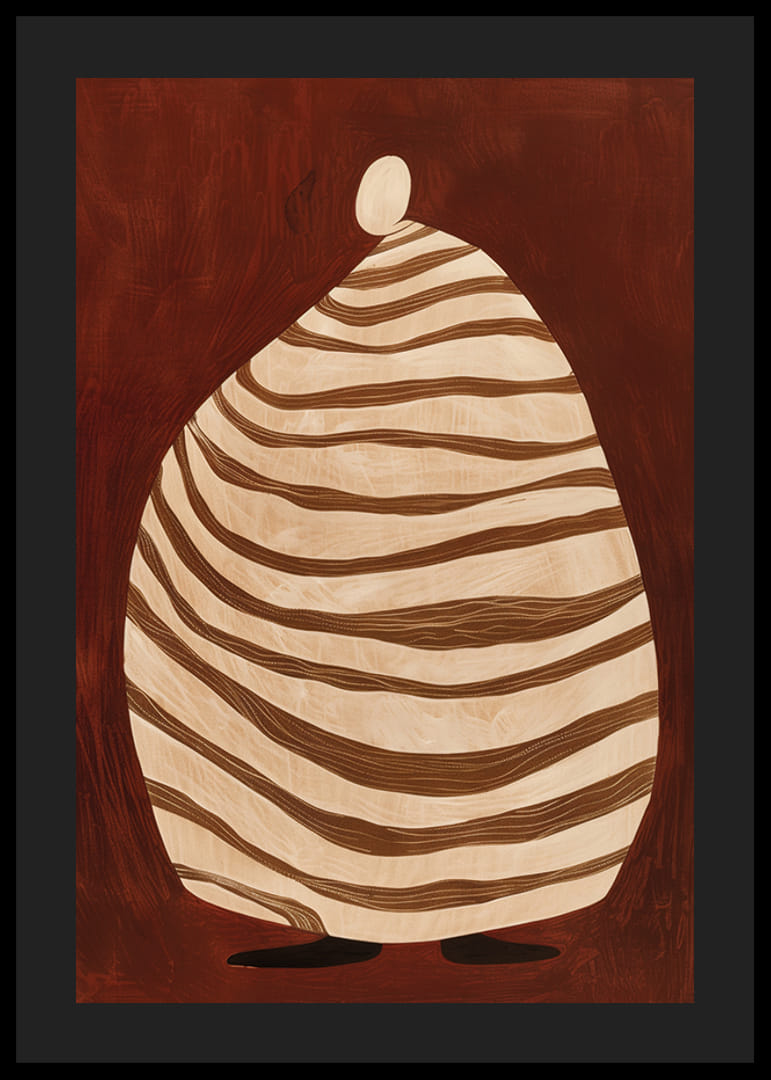 Teplé hnedé pozadie s jemnými, zvlnenými líniami pokoja-12