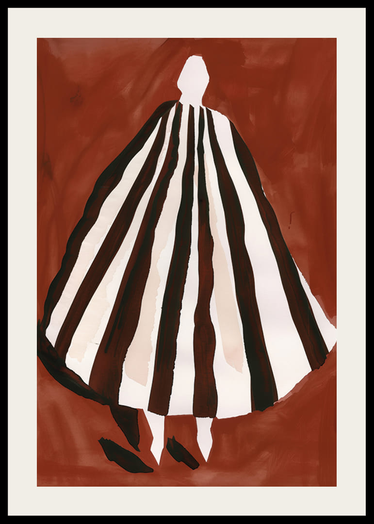 Silhouette elegante in toni caldi che donano spazio e mistero-12