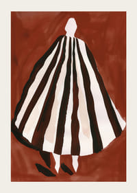 Silhouette elegante in toni caldi che donano spazio e mistero-3