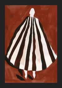 Silhouette elegante in toni caldi che donano spazio e mistero-5