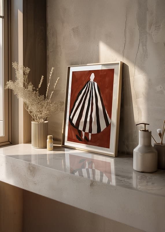 Stylish silhouette in warm tones that give space and mystery-12