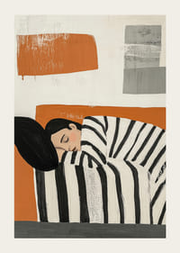 En afslappende søvnscene i varme, moderne toner-3