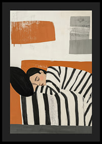 A relaxing sleep scene in warm, modern tones-4