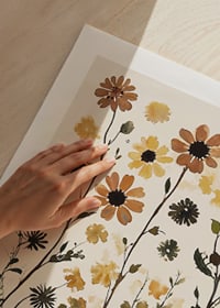 Children's silhouettes against the vibrant beauty of tall flowers-9