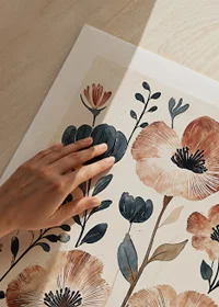 A girl reads, surrounded by flowers in gentle, warm tones-9