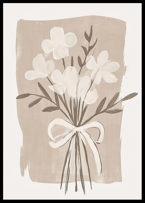 Soft, dreamy flowers against an earthy background create harmony-12