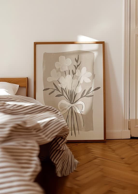 Soft, dreamy flowers against an earthy background create harmony-12