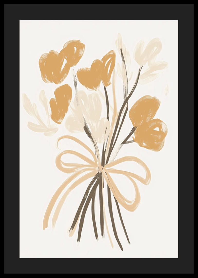 Mjuka penseldrag förmedlar blommornas skönhet och elegans-12