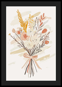 An elegant bouquet in warm, earthy colors gives a calm feeling-4