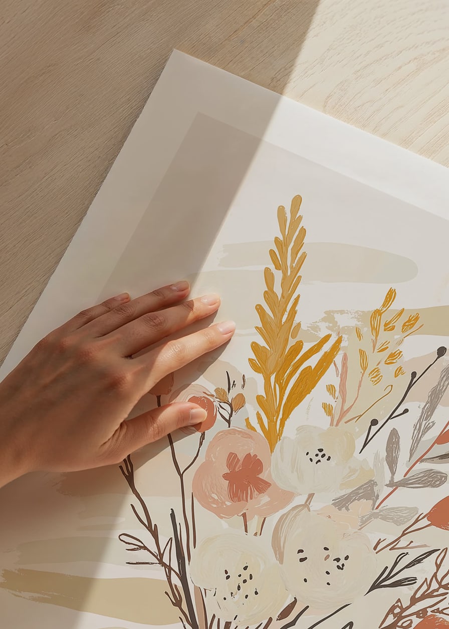 An elegant bouquet in warm, earthy colors gives a calm feeling-12