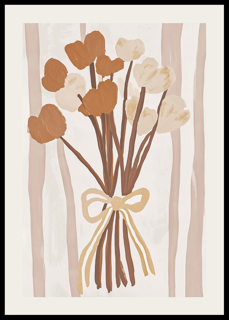 Brown and beige flowers in an elegant composition-12