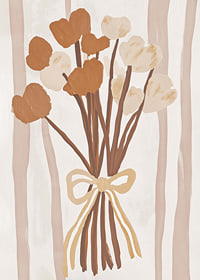 Brown and beige flowers in an elegant composition-7
