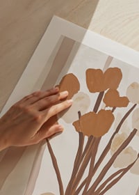 Brown and beige flowers in an elegant composition-9