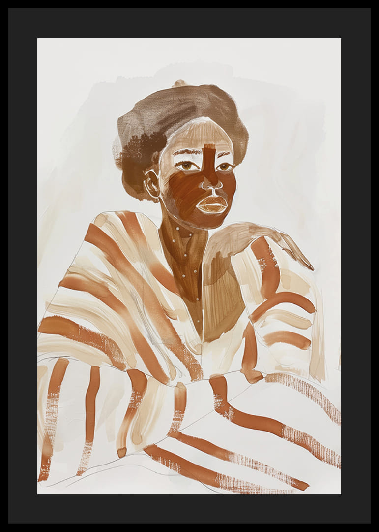 Harmonikus portré földszínekkel és lágy ecsetvonásokkal-12