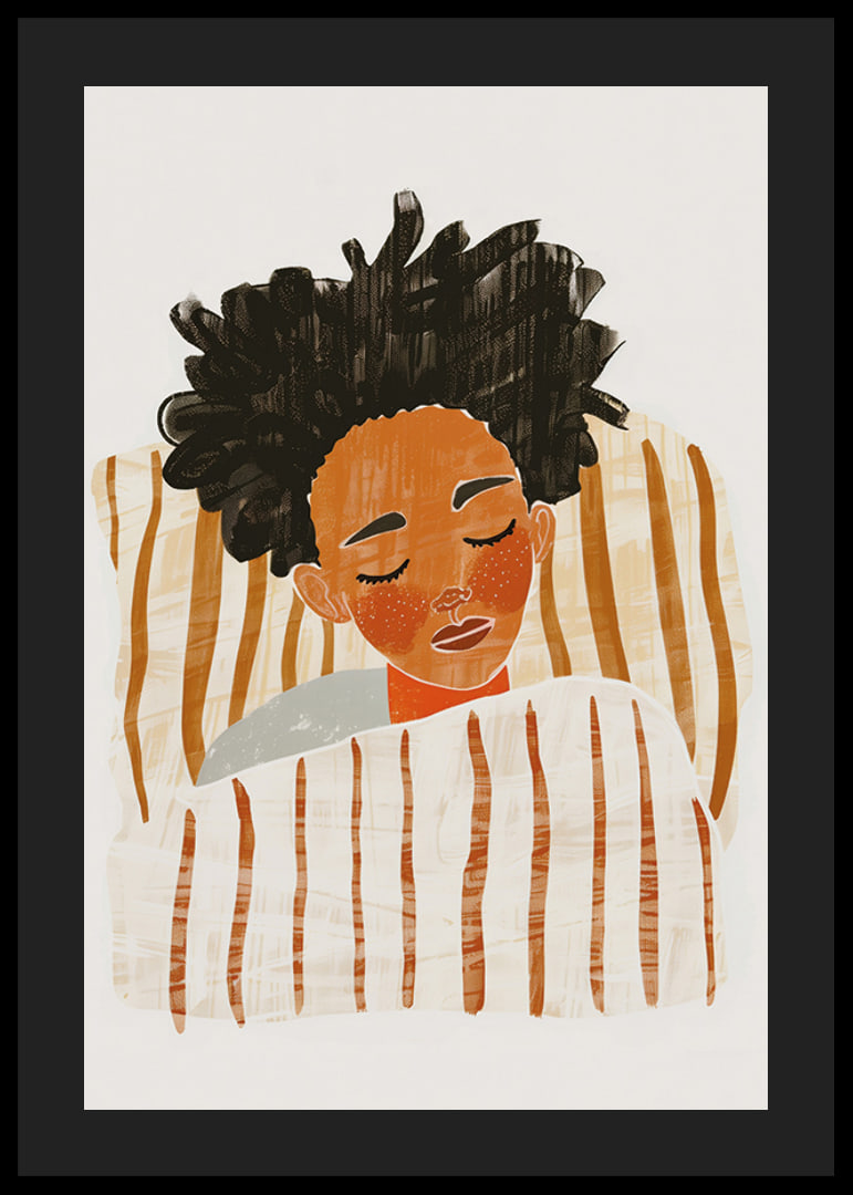 A peaceful sleeping figure captures the stillness of the night-12