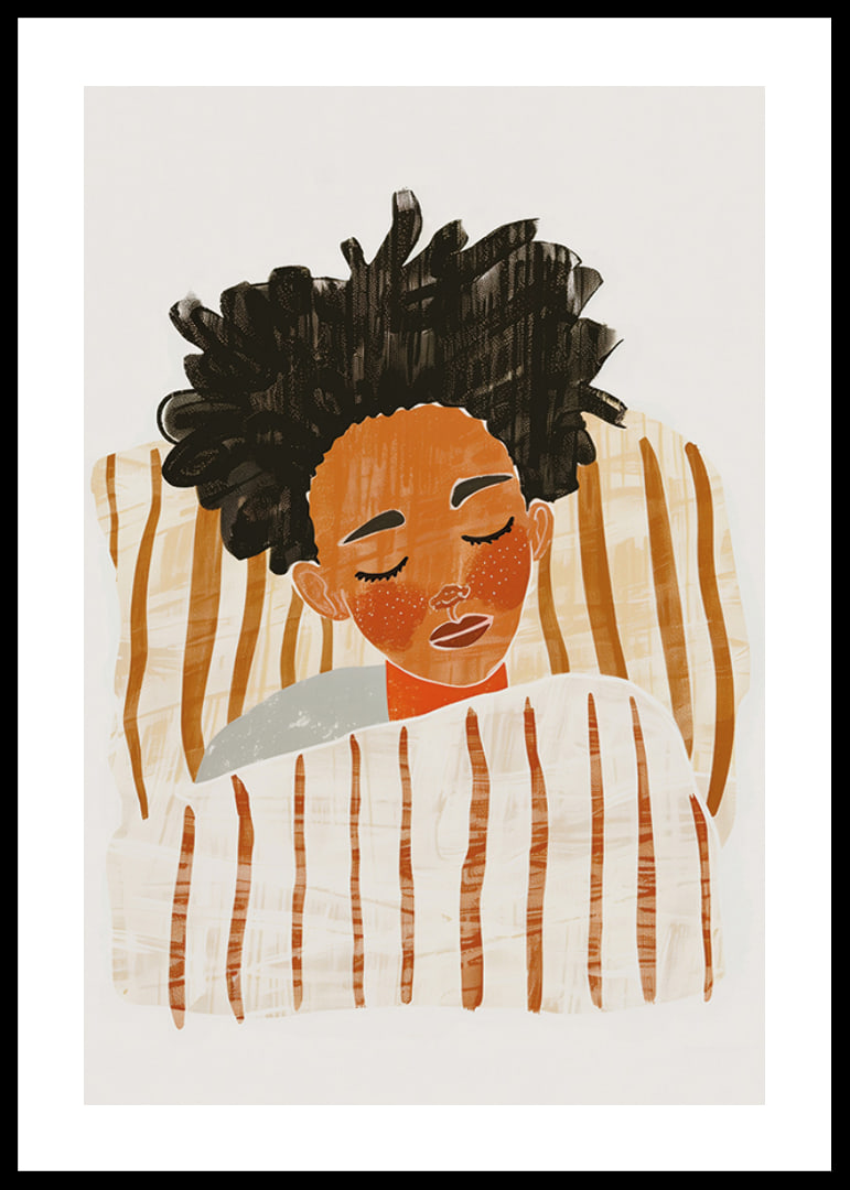 A peaceful sleeping figure captures the stillness of the night-12
