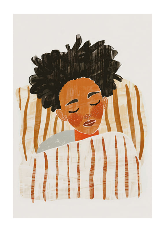 A peaceful sleeping figure captures the stillness of the night-12