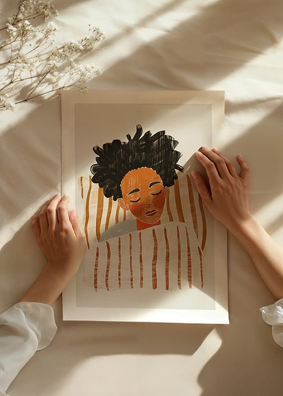 A peaceful sleeping figure captures the stillness of the night-12