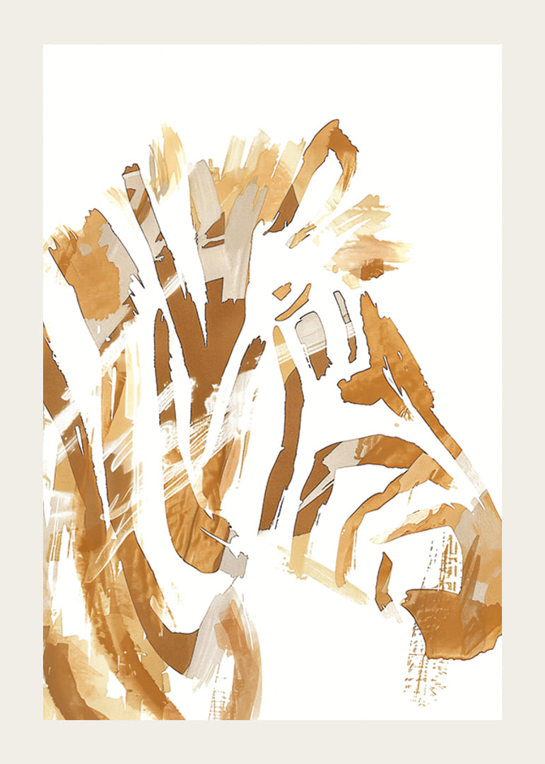 Elegant abstraksjon av en hests kraftige manke-12