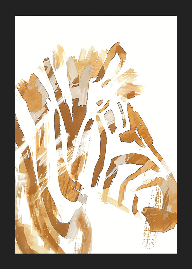 Elegant abstraksjon av en hests kraftige manke-12