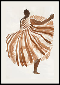 Tanečnica sa vznáša v jemných zemitých tónoch elegancie a pohybu-2